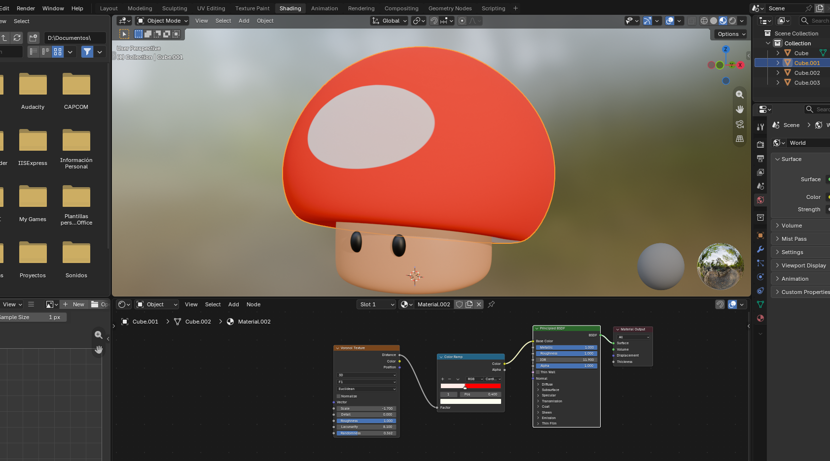Stylized Mushroom / Hongo Estilizado (Free 3D Model)